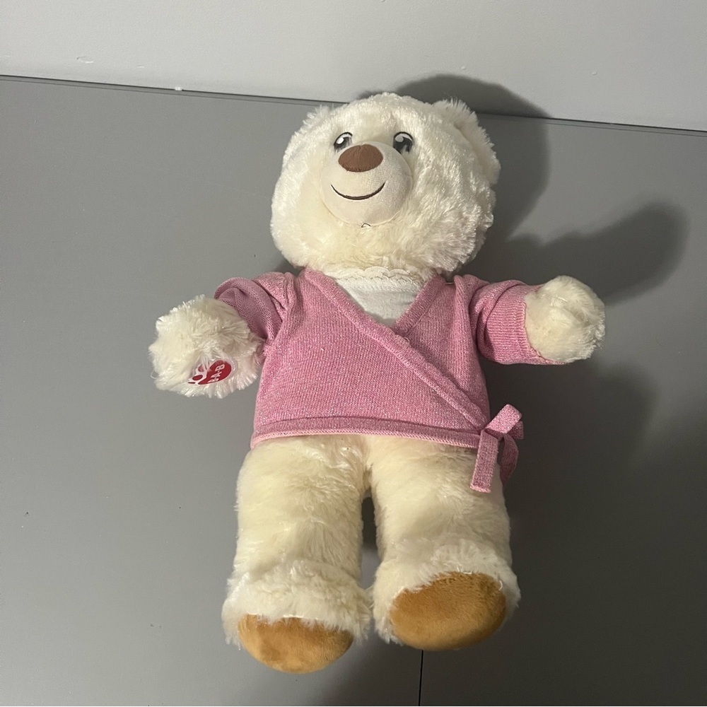 Build-A-Bear Workshop Teddy Bear Pink Wrap Shirt 2022 - Picture 7 of 12